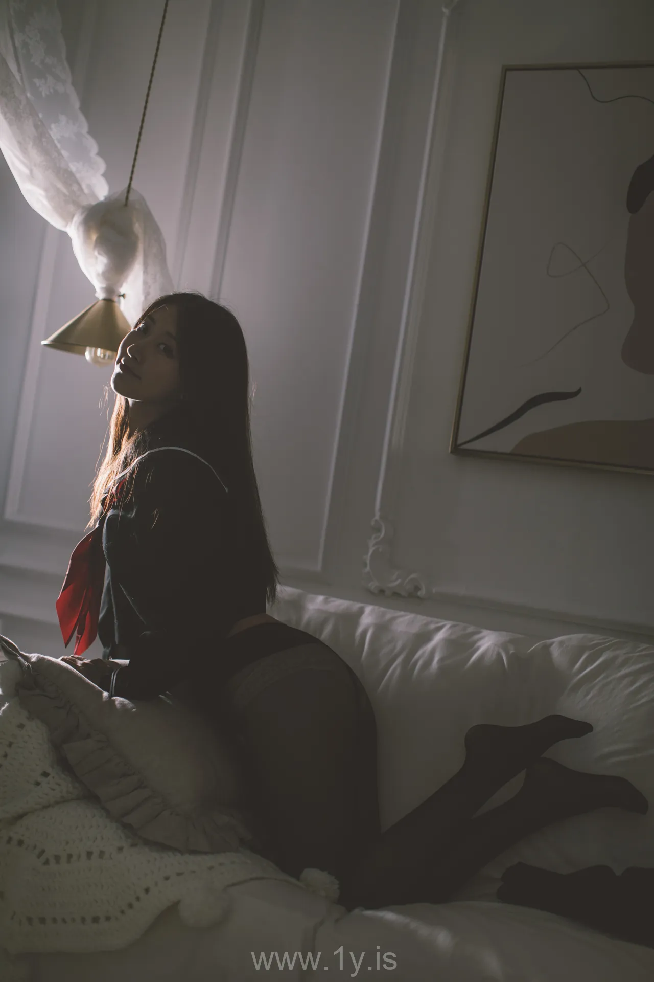 Coser@黑川 NO.014 Sexy & Delightful Chinese Beauty 黑色JK服